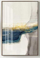 لوحة جدارية الازرق والذهبي والفضة - beraqi - بيراقي