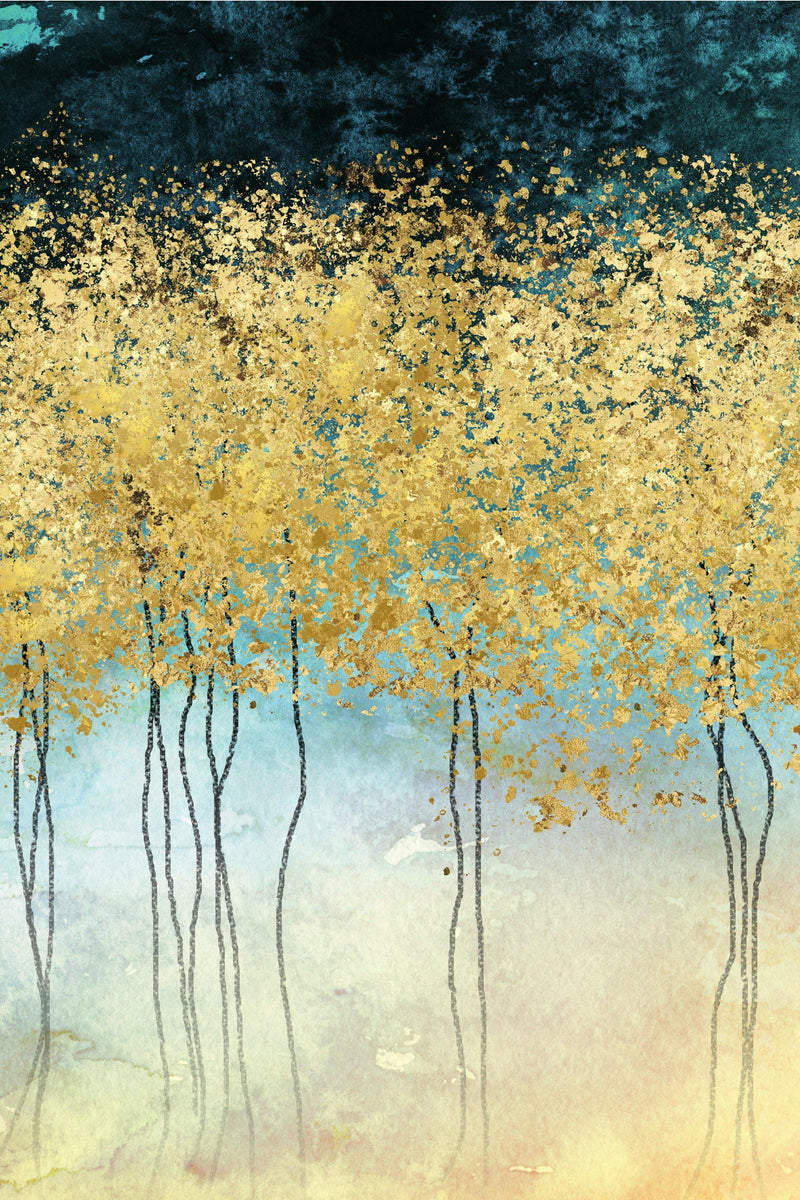 لوحة جدارية الاشجار