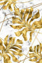 لوحة جدارية ورق الشجر الذهبي #60 - beraqi - بيراقي